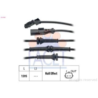 Jutiklis, rato greitis FACET 21.0145