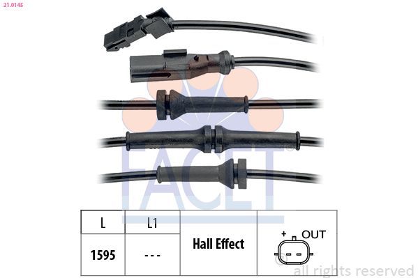 Jutiklis, rato greitis FACET 21.0145