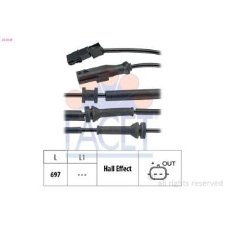 Jutiklis, rato greitis FACET 21.0147