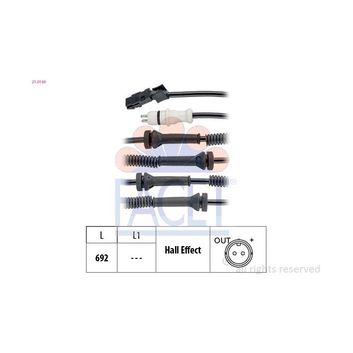 Jutiklis, rato greitis FACET 21.0149