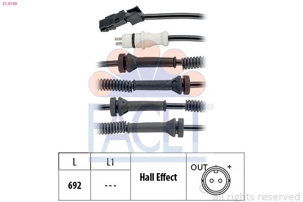 Jutiklis, rato greitis FACET 21.0149