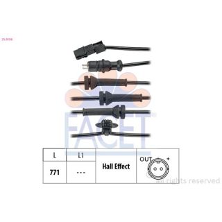 Jutiklis, rato greitis FACET 21.0156