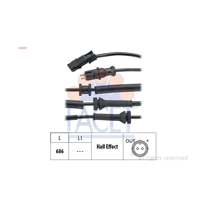 Jutiklis, rato greitis FACET 21.0157