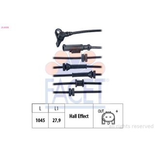 Jutiklis, rato greitis FACET 21.0159