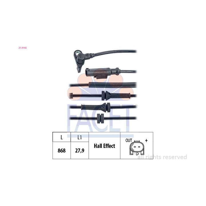 Jutiklis, rato greitis FACET 21.0165