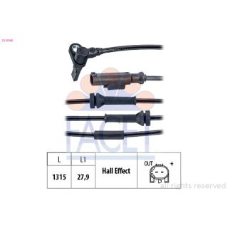 Jutiklis, rato greitis FACET 21.0168