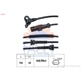 Jutiklis, rato greitis FACET 21.0200