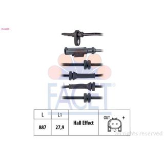 Jutiklis, rato greitis FACET 21.0210