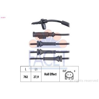 Jutiklis, rato greitis FACET 21.0211