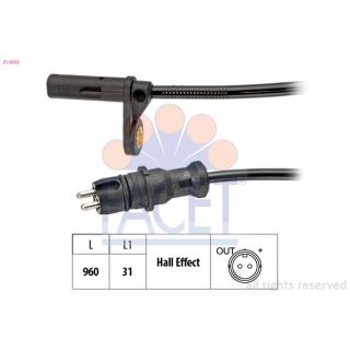 Jutiklis, rato greitis FACET 21.0225