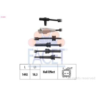 Jutiklis, rato greitis FACET 21.0229