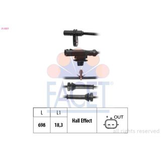 Jutiklis, rato greitis FACET 21.0251