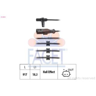 Jutiklis, rato greitis FACET 21.0254