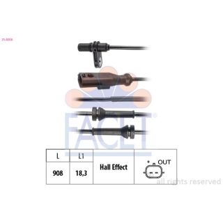 Jutiklis, rato greitis FACET 21.0258