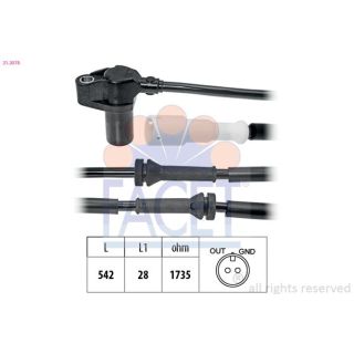 Jutiklis, rato greitis FACET 21.2078