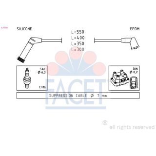 Uždegimo laido komplektas FACET 4.7119