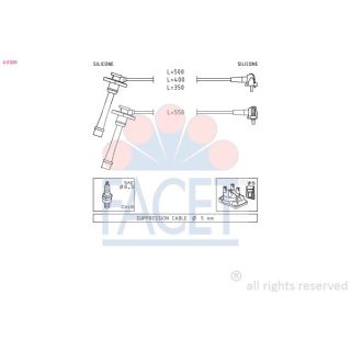 Uždegimo laido komplektas FACET 4.9209