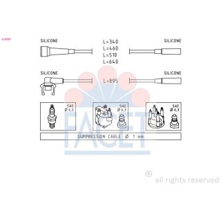 Uždegimo laido komplektas FACET 4.9499