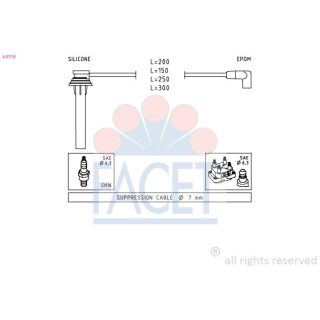 Uždegimo laido komplektas FACET 4.9719