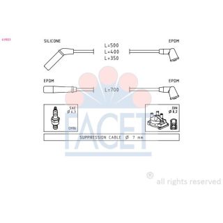 Uždegimo laido komplektas FACET 4.9823