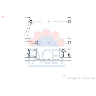 Uždegimo laido komplektas FACET 4.9841