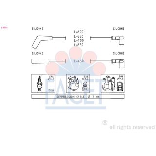 Uždegimo laido komplektas FACET 4.9914