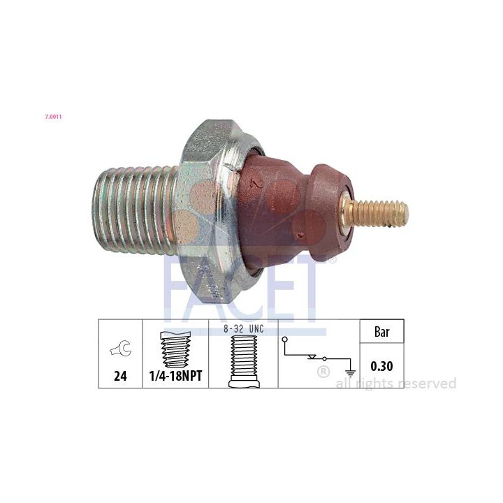 Alyvos slėgio jungiklis FACET 7.0011