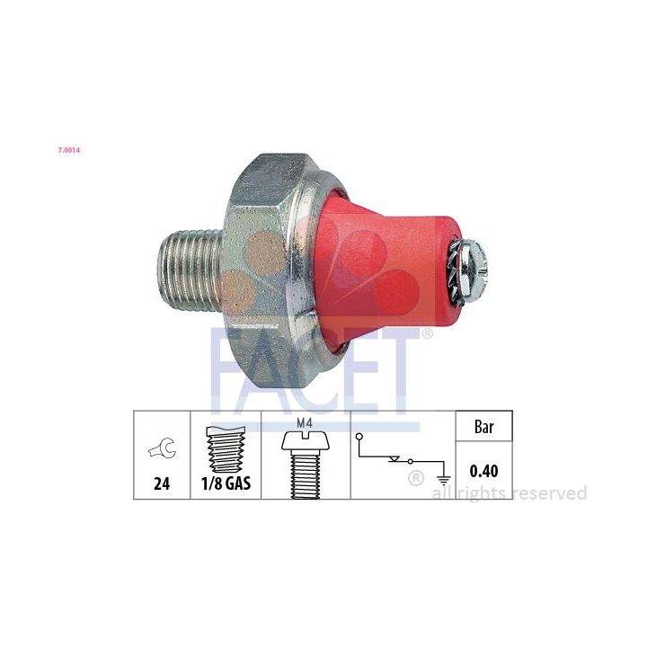 Alyvos slėgio jungiklis FACET 7.0014