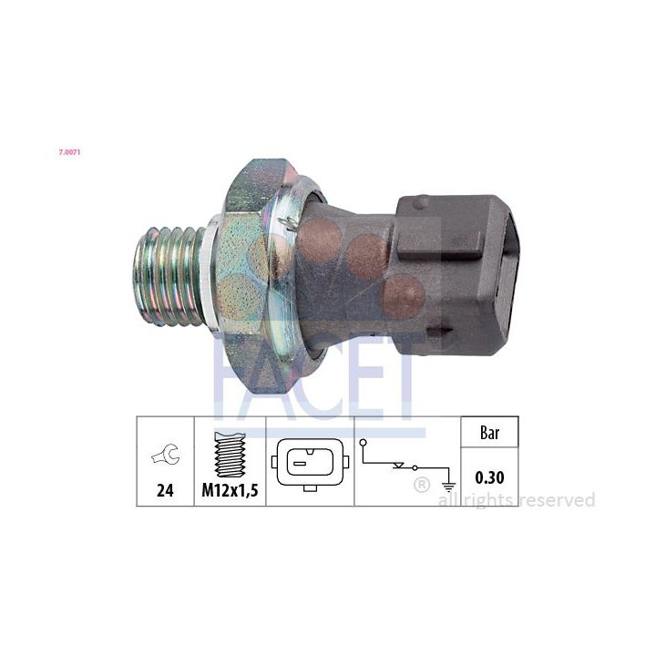 Alyvos slėgio jungiklis FACET 7.0071