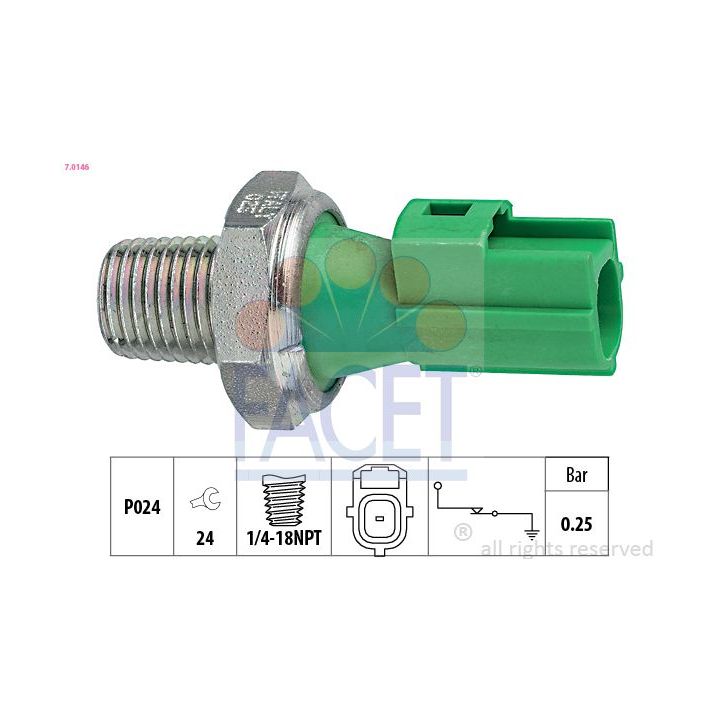 Alyvos slėgio jungiklis FACET 7.0146