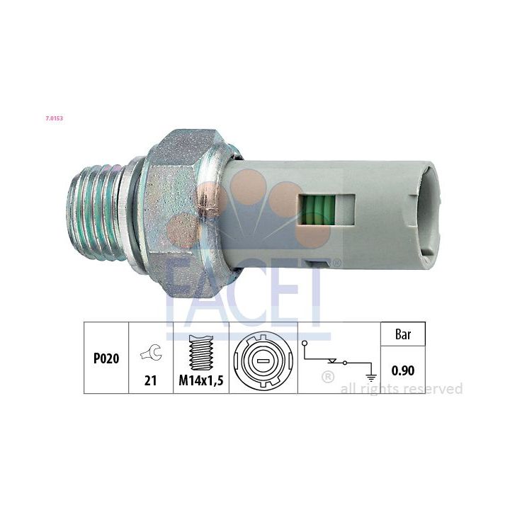 Alyvos slėgio jungiklis FACET 7.0153