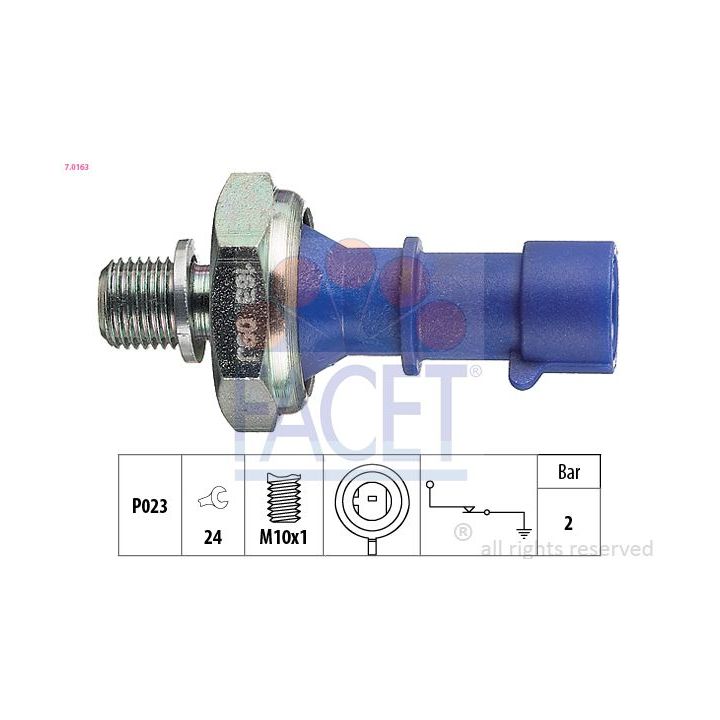 Alyvos slėgio jungiklis FACET 7.0163