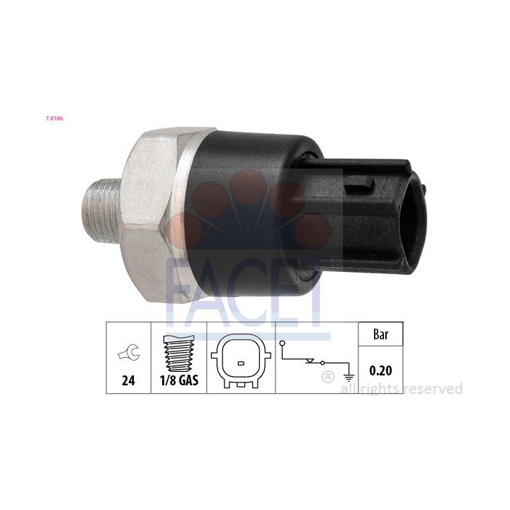 Alyvos slėgio jungiklis FACET 7.0166
