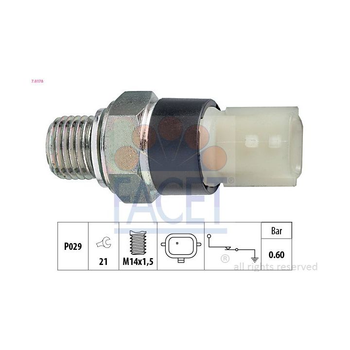 Alyvos slėgio jungiklis FACET 7.0178