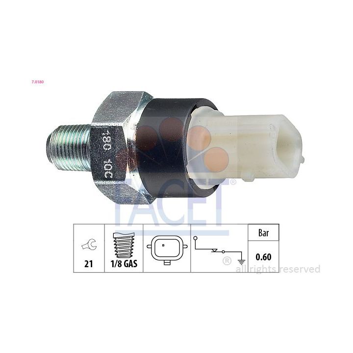 Alyvos slėgio jungiklis FACET 7.0180