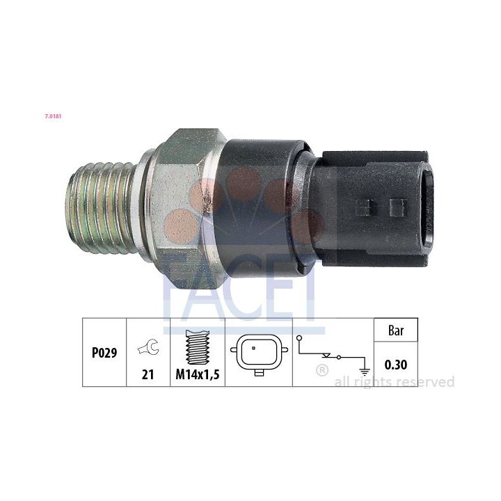 Alyvos slėgio jungiklis FACET 7.0181