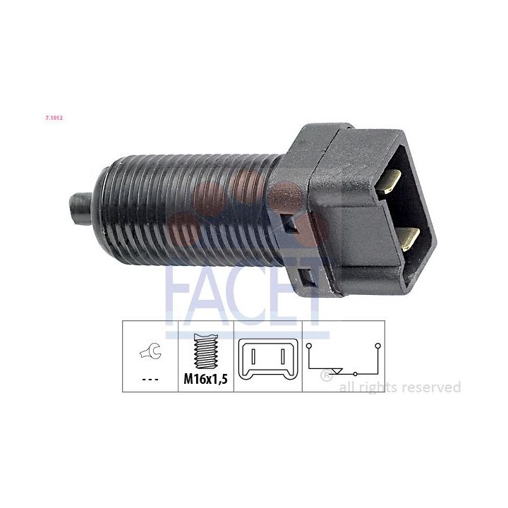 Stabdžių žibinto jungiklis FACET 7.1012