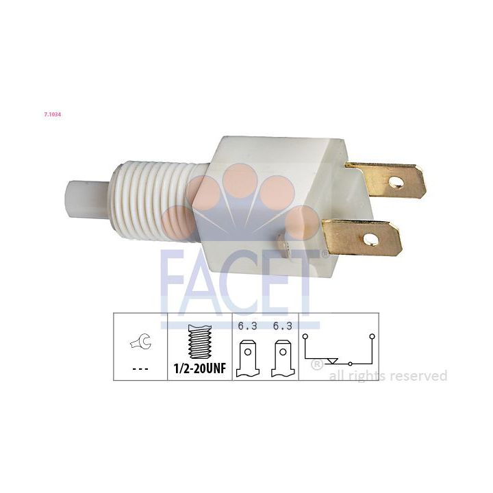 Stabdžių žibinto jungiklis FACET 7.1034