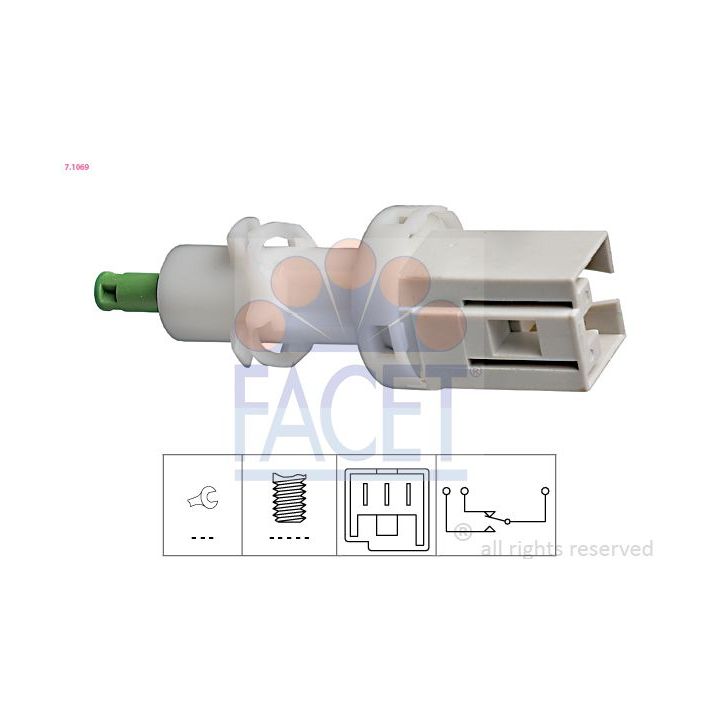 Stabdžių žibinto jungiklis FACET 7.1069