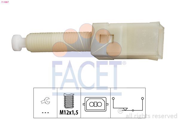 Stabdžių žibinto jungiklis FACET 7.1087
