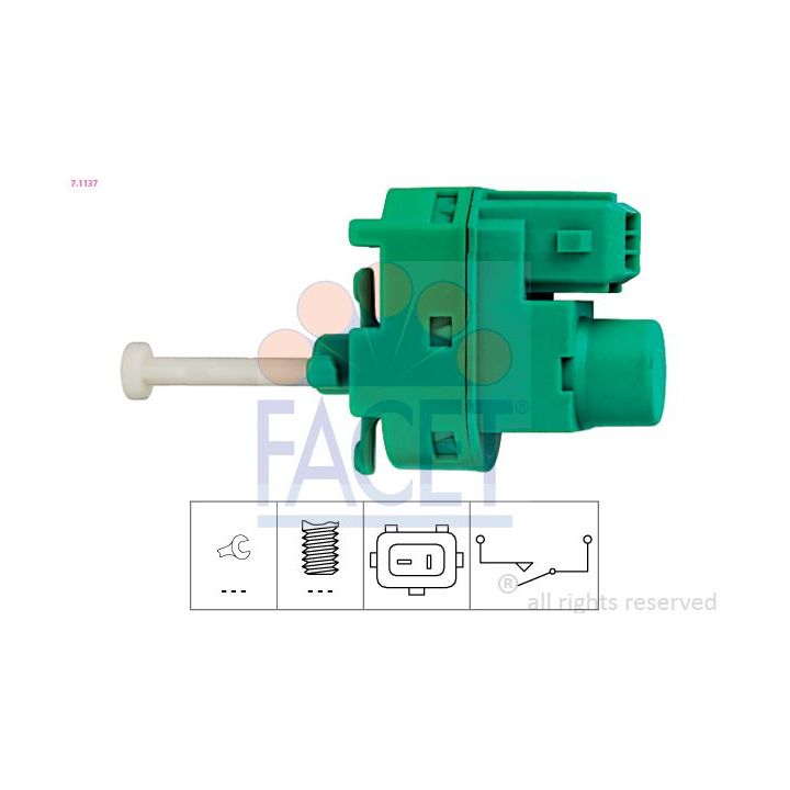 Stabdžių žibinto jungiklis FACET 7.1137