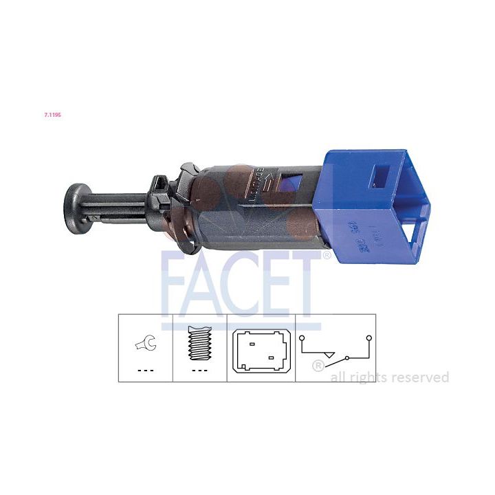 Stabdžių žibinto jungiklis FACET 7.1195