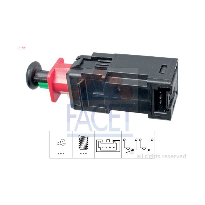 Stabdžių žibinto jungiklis FACET 7.1208