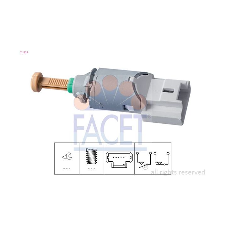 Stabdžių žibinto jungiklis FACET 7.1227