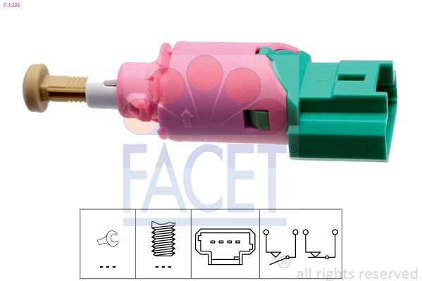 Stabdžių žibinto jungiklis FACET 7.1235