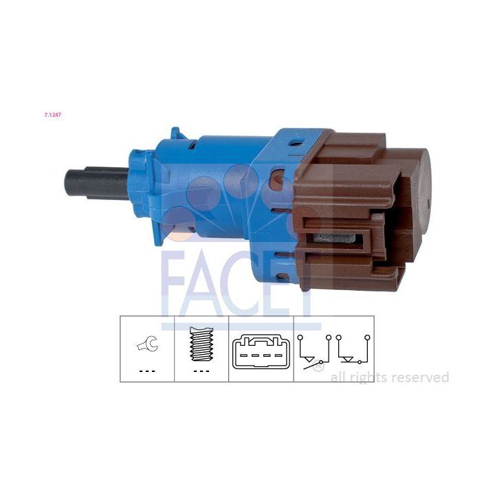 Stabdžių žibinto jungiklis FACET 7.1247