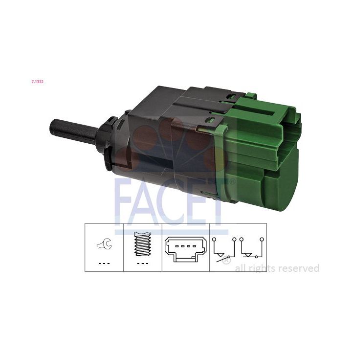 Stabdžių žibinto jungiklis FACET 7.1332