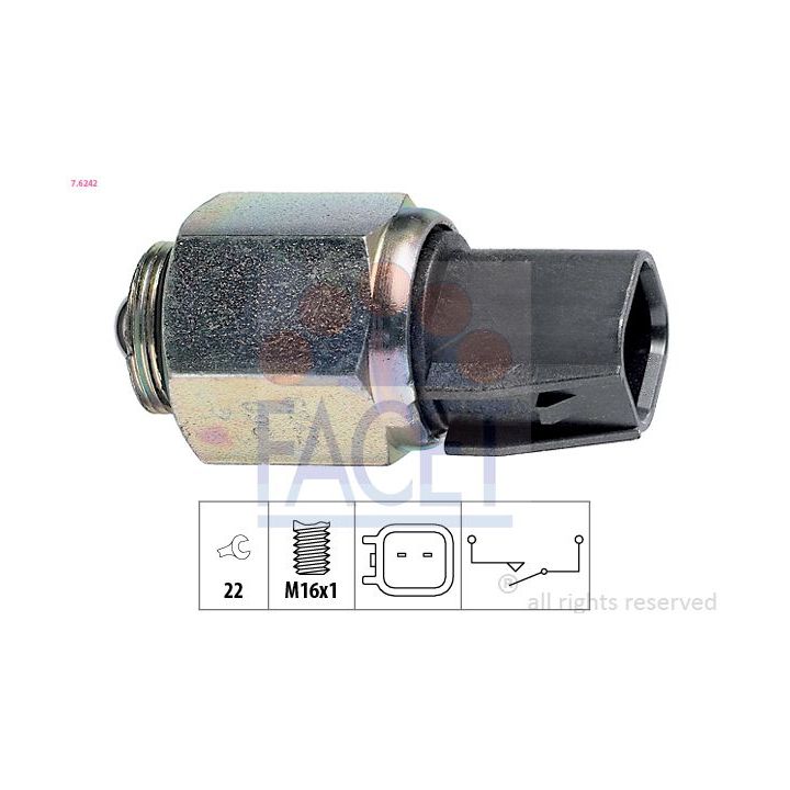 Jungiklis, atbulinės eigos žibintas FACET 7.6242