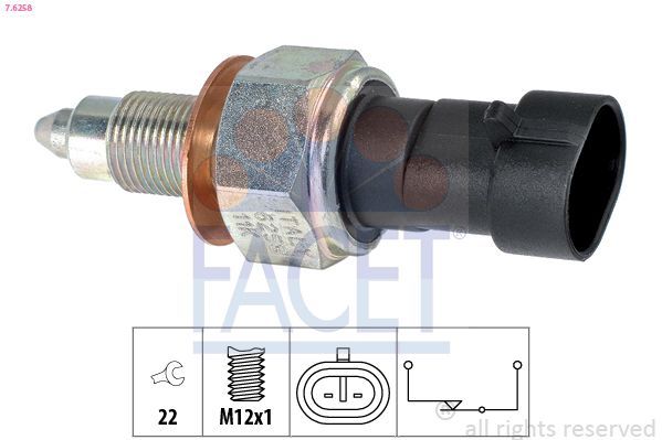 Jungiklis, atbulinės eigos žibintas FACET 7.6258