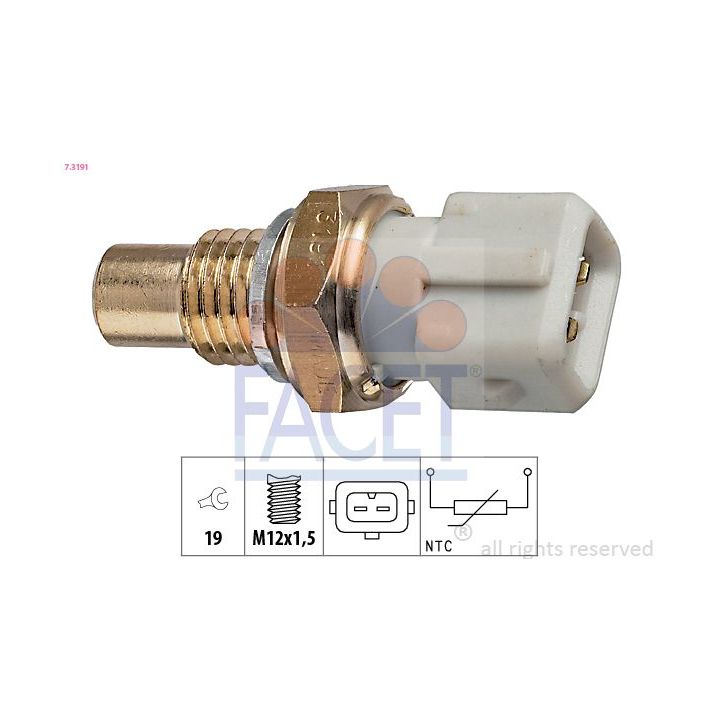 Siuntimo blokas, alyvos temperatūra FACET 7.3191